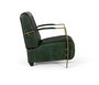 GINER Y COLOMER Sillón en peau naturelle vert et doré